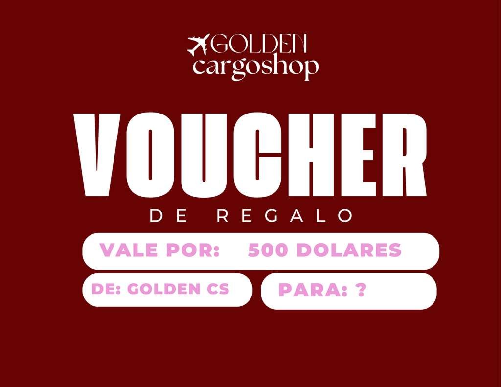 🎁 Gift Card Golden Cargo Shop 🎁 - Imagen 2